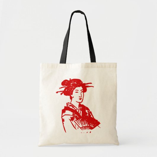 芸者 トートバッグ (正面)