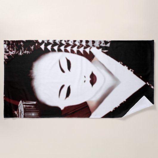 芸者 ビーチタオル (正面)