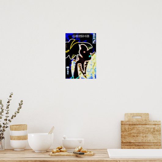 芸者 ポスター (キッチン)