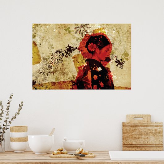 芸者 ポスター (キッチン)