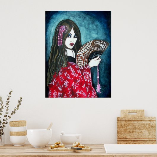 芸者 ポスター (キッチン)