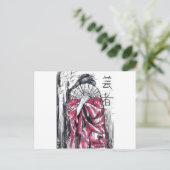 芸者 ポストカード (スタンド正面)