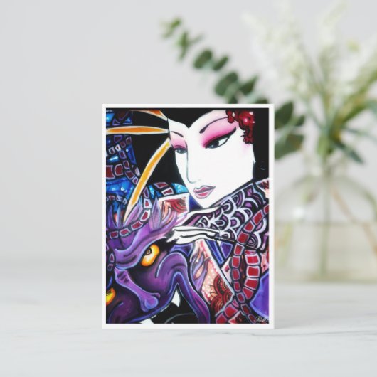 芸者 ポストカード (スタンド正面)