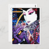 芸者 ポストカード (正面/裏面)