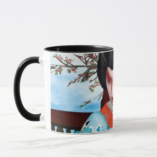芸者 マグカップ (左)
