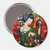 芸者 マグネット (正面/裏面)