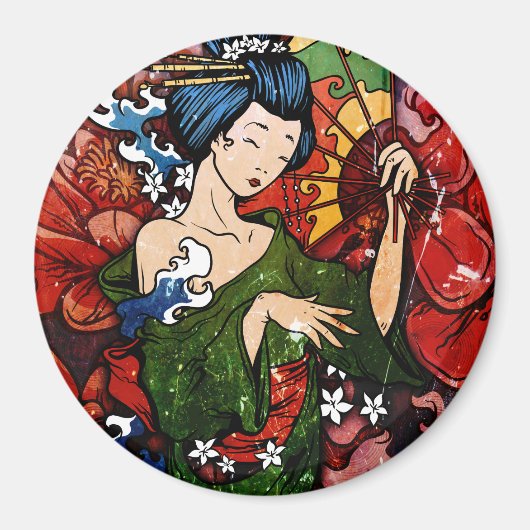 芸者 マグネット (正面)