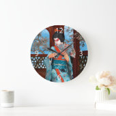 芸者 ラージ壁時計 (ホーム)