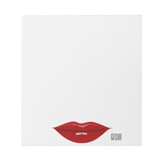 芸者 – 紙製品 ノートパッド (正面)