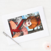 芸者 長方形シール (封筒)