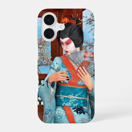 芸者 iPhone 16ケース (裏面)