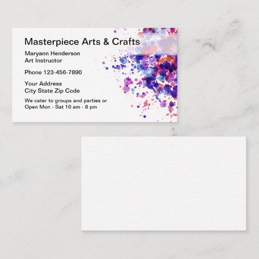 芸術および技術のクラス 名刺 (正面/裏面)