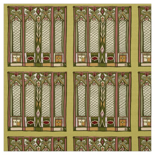 "芸術および技術"が付いている生地はパターンを様式化しました ファブリック (見本)