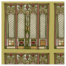 "芸術および技術"が付いている生地はパターンを様式化しました ファブリック