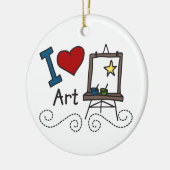 芸術が大好き セラミックオーナメント (左)
