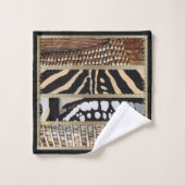 「芸術と吸収性が出会う場所」 バスタオルセット (ウォッシュタオル)