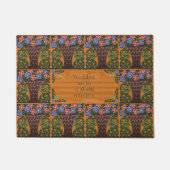 芸術と工芸品のバスケットのペチュニア – ホーム賛美ズ ドアマット (正面)