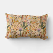 芸術と工芸品スコットランドのアザミと野花 ランバークッション (裏面)