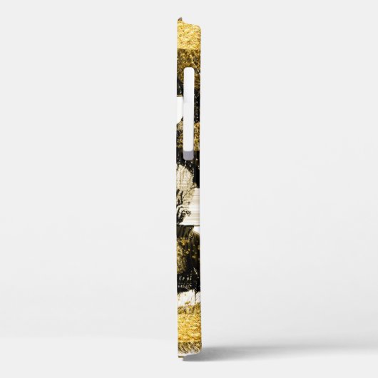 芸術と金ゴールド。トレンディー絵を描色(金色とs) Case-Mate iPhoneケース (裏面 / 左)