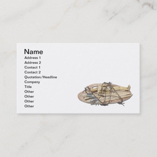 芸術のために苦しむこと 名刺 (正面)