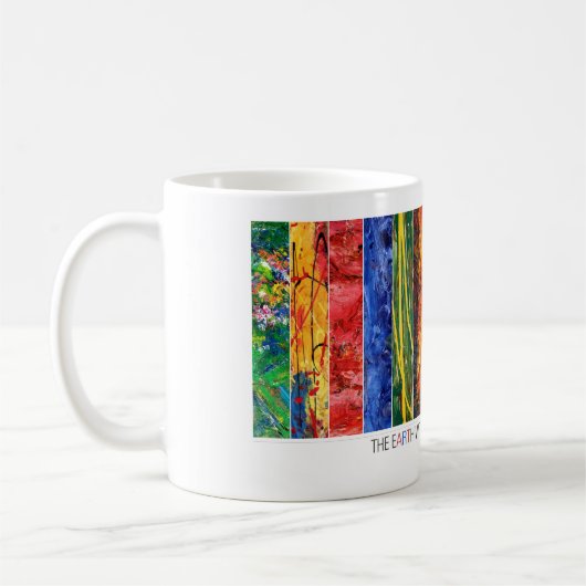 芸術のない地球はちょうど"EH"のコーヒー・マグです コーヒーマグカップ (左)