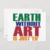 芸術のない地球はEh ポストカード (正面/裏面)