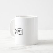 芸術のない地球はEh Earth Day Arts Arのみ コーヒーマグカップ (正面左)