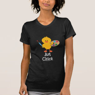 芸術のひよこのTシャツ Tシャツ