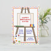 芸術のイーゼルの招待状 招待状 (スタンド正面)