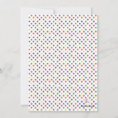 芸術のイーゼルの招待状 招待状 (裏面)