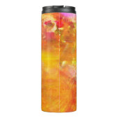 芸術のオレンジ継ぎ目が無い背景の黄色を着色して下さい タンブラー (裏面)