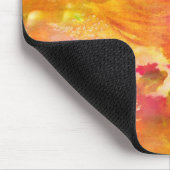 芸術のオレンジ継ぎ目が無い背景の黄色を着色して下さい マウスパッド (コーナー)