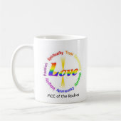 芸術のオークションのマグ コーヒーマグカップ (左)