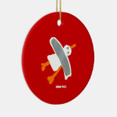 芸術のオーナメント: ジョンのダイアーのカモメ セラミックオーナメント (右)