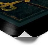 芸術のオールド素晴らし・バ絵画イオリン ポスター (コーナー)