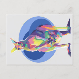 芸術のカンガロポップ・アートのー |完璧な贈り物 案内ポストカード