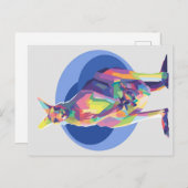 芸術のカンガロポップ・アートのー |完璧な贈り物 案内ポストカード (正面/裏面)