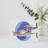 芸術のカンガロポップ・アートのー |完璧な贈り物 案内ポストカード (スタンド正面)