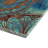 芸術のグランジなパターン カッティングボード (角)