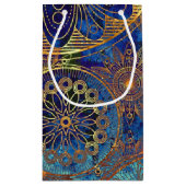 芸術のグランジなパターン スモールペーパーバッグ (裏面)