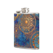 芸術のグランジなパターン フラスク (左)