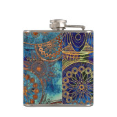 芸術のグランジなパターン フラスク (裏面)