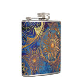 芸術のグランジなパターン フラスク (右)