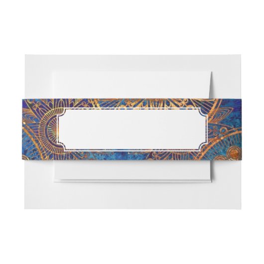 芸術のグランジなパターン 招待状ベリーバンド (正面例)