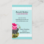 芸術のケーキのベーカリー 名刺 (裏面)