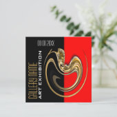 芸術のジュエリーショー展覧会のギャラリーはカスタマイズ 招待状 (スタンド正面)