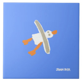 芸術のセラミックタイル: ジョンのダイアーの飛んでいるなカモメ タイル