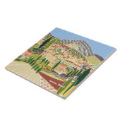 芸術のセラミックタイル: 短いジョアンヌプロバンス タイル (側面)