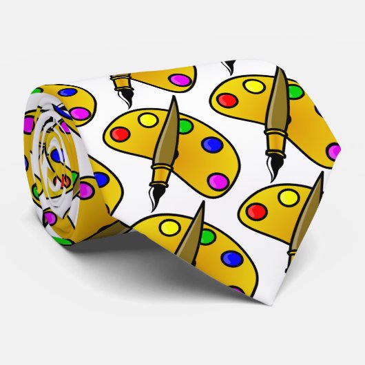 芸術のタイ ネクタイ (ロール)