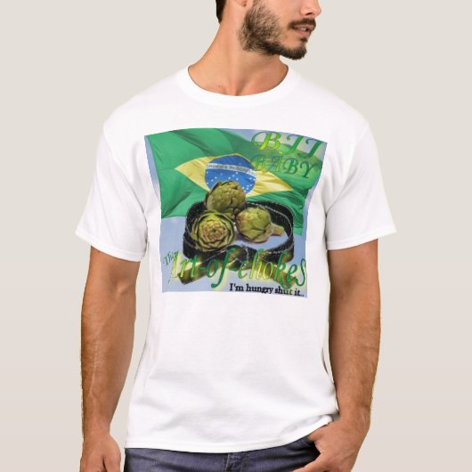 芸術のチョークのブラジル人のJiu JitsuのTシャツ Tシャツ (正面)
